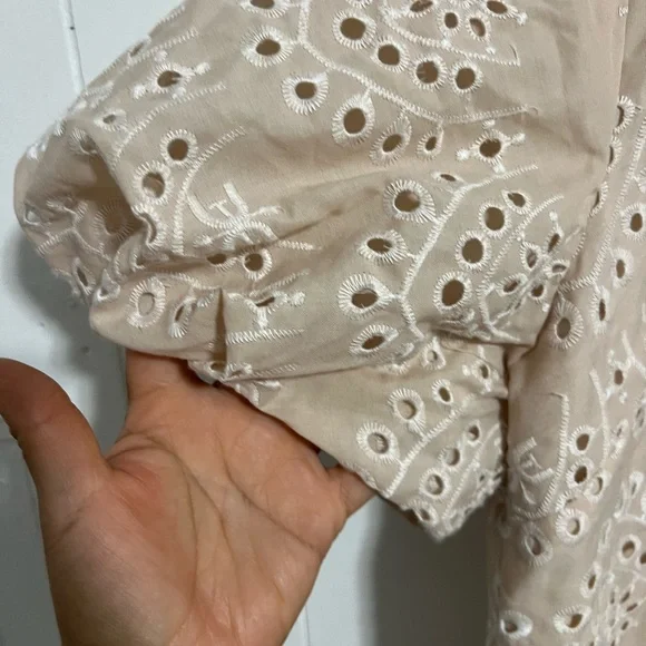 New Sam edelman MINI PUFF SLEEVE EYELET  size 16 - Picture 3 of 12